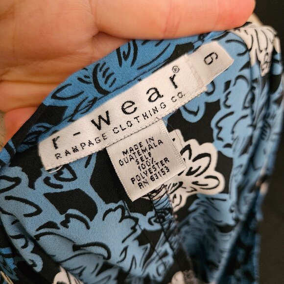 90s R-Wear Rampage Floral Wrap Maxi Skirt - Picture 10 of 10